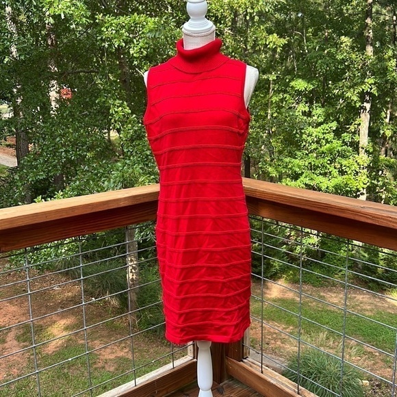 Marvin Richards Sleeveless Stretchy Ribbed Cowl Neck Dress Form Fitting Size M - Picture 1 of 5